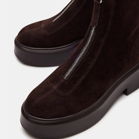 Steve Madden Dark Brown Ankle Booties - Picture 3 of 6